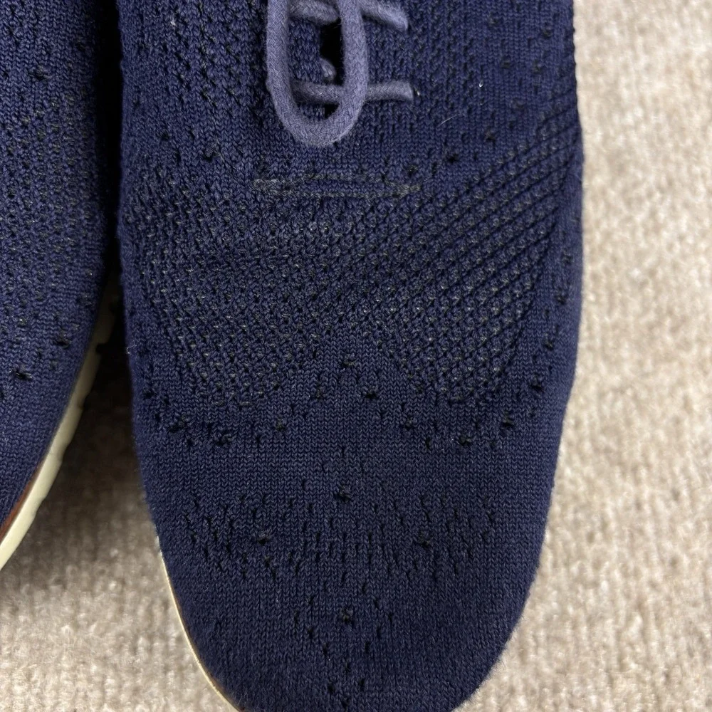 Cole Haan OriginalGrand Wingtip Oxford Shoes Men's 9M Navy‎ Blue Knit Sneakers
